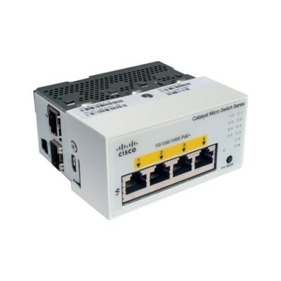 Cisco CMICR-4PC netwerk-switch Managed L2 Gigabit Ethernet (10/100/1000) Power over Ethernet (PoE) Grijs
