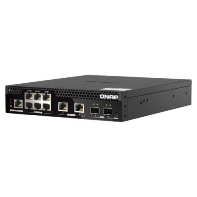 QNAP QSW-M2106PR-2S2T, Managed, L2, 10G Ethernet (100/1000/10000), Power over Ethernet (PoE), Rack-m