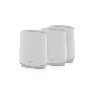 NETGEAR Orbi RBK763S, Wit, Intern, Mesh-systeem, 525 m², Tri-band (2.4 GHz / 5 GHz / 5 GHz), Wi-Fi 6