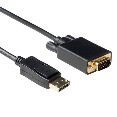 ACT 2 meter Verloop kabel DisplayPort male naar VGA male