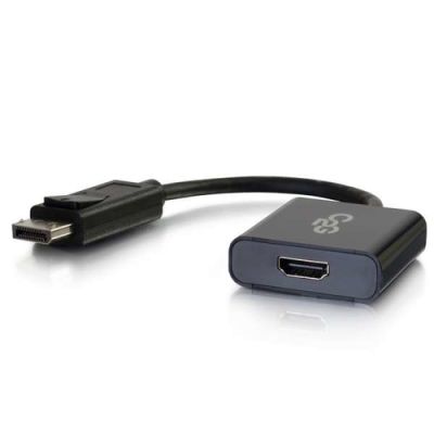 C2G 4k displayport naar hdmi actieve adapterconverter - zwart, DisplayPort, HDMI, Mannelijk, Vrouwel