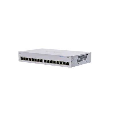 Cisco CBS110, Unmanaged, L2, Gigabit Ethernet (10/100/1000), Full duplex, Rack-montage, 1U