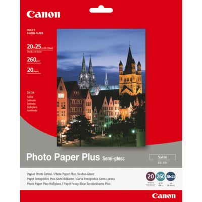Canon 1686B018, 260 g/m², Semi-gloss, 20 vel, 203.2 x 254 mm, 8" x 10"