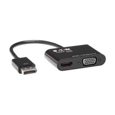 Tripp Lite P136-06N-HV-V2, 0,15 m, DisplayPort, HDMI/VGA, Mannelijk, Vrouwelijk, Recht