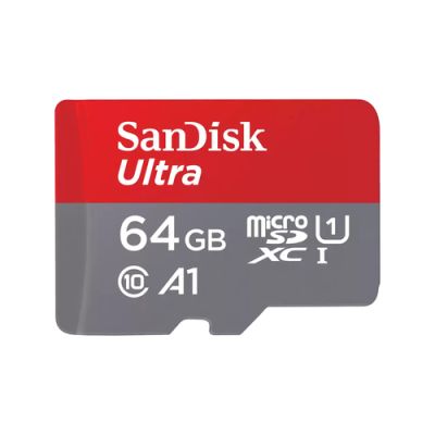 SanDisk Ultra, 64 GB, MicroSDXC, Klasse 10, UHS-I, 140 MB/s, Class 1 (U1)