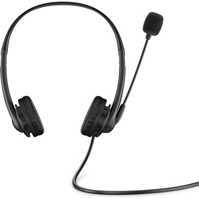 HP stereo-headset 3,5 mm G2, Bedraad, Kantoor/callcenter, 88 g, Headset, Zwart