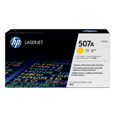 HP 507A originele gele LaserJet tonercartridge, 6000 pagina's, Geel, 1 stuk(s)