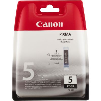 Canon PGI-5BK, Normaal rendement, Inkt op pigmentbasis, 1 stuk(s)