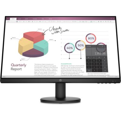 HP P24v G4 60,5 cm (23.8") 1920 x 1080 Pixels Full HD Zwart