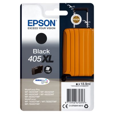 Epson Singlepack Black 405XL DURABrite Ultra Ink, Hoog (XL) rendement, Inkt op pigmentbasis, 18,9 ml