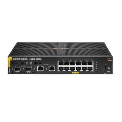 Hewlett Packard Enterprise Aruba 6000 12G Class4 PoE 2G/2SFP 139W, Managed, L3, Gigabit Ethernet (10