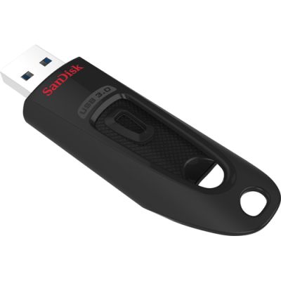 SanDisk Ultra, 32 GB, USB Type-A, 3.2 Gen 1 (3.1 Gen 1), 100 MB/s, Zonder dop, Zwart