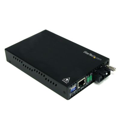 StarTech.com 10/100 Mbit Single-Mode Glasvezel Converter SC 30 km, 200 Mbit/s, 10Base-T, 100Base-FX,