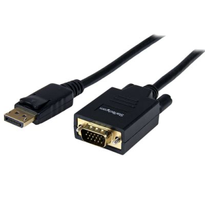 StarTech.com 1,80 m DisplayPort naar VGA Verloopkabel M/M, 1,8 m, Displayport, VGA (D-Sub), Mannelij