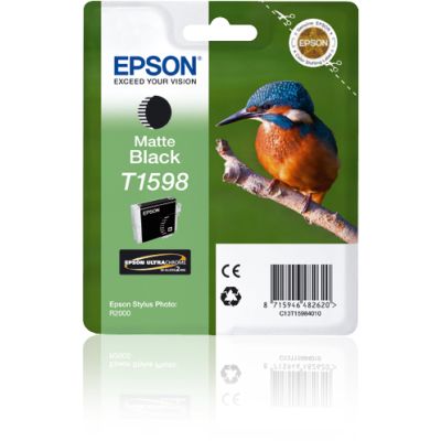 Epson T1598 Matte Black, Inkt op pigmentbasis, 17 ml, 800 pagina's, 1 stuk(s)