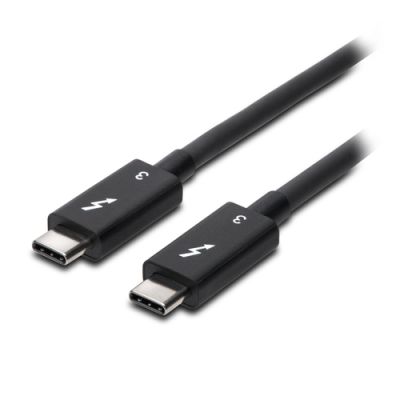 Kensington Thunderbolt 3-kabel van 0,7 m (40 Gbps, 100 W PD, gecertificeerde TB3, USB-C-compatibel),