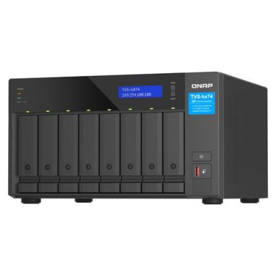 QNAP TVS-h874X, NAS, Tower, Intel® Core™ i9, Zwart