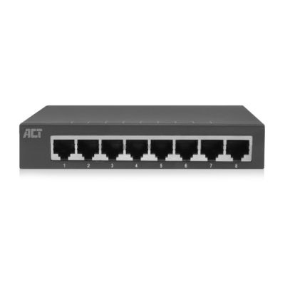 ACT AC4418, Unmanaged, Gigabit Ethernet (10/100/1000), Full duplex, Ophangsysteem voor aan de muur