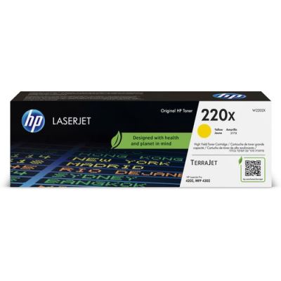 HP 220X originele LaserJet-tonercartridge, geel, 5500 pagina's, Geel, 1 stuk(s)