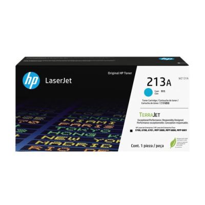 HP 213A originele LaserJet-tonercartridge, cyaan, 3000 pagina's, Cyaan, 1 stuk(s)