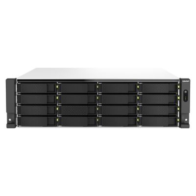 QNAP TS-h2287XU-RP, NAS, Rack (3U), Intel Xeon E, E-2336, Zwart, Wit