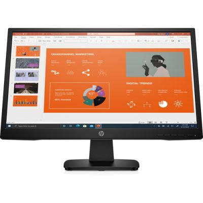 HP P22va G4, 54,6 cm (21.5"), 1920 x 1080 Pixels, Full HD, LED, Zwart