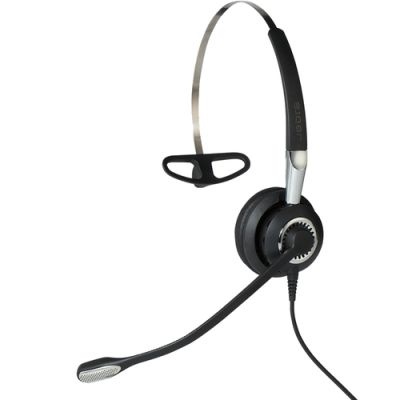 Jabra Biz 2400 II USB Mono BT, Bedraad en draadloos, Kantoor/callcenter, 54 g, Headset, Zwart, Zilve