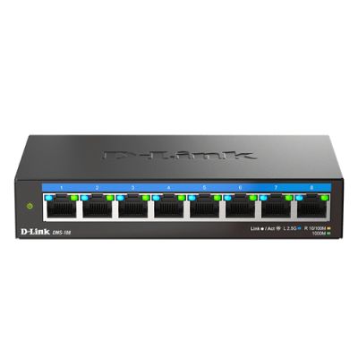 D-Link DMS-108, Unmanaged, 2.5G Ethernet (100/1000/2500)