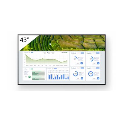 Sony FW-43BZ30L, Digitale signage flatscreen, 109,2 cm (43"), LCD, 3840 x 2160 Pixels, Wifi, 24/7