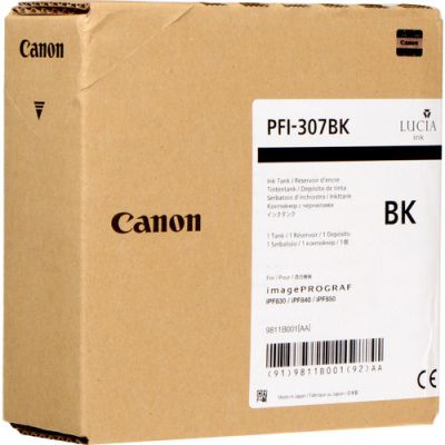 Canon PFI-307BK, Inkt op pigmentbasis, 330 ml