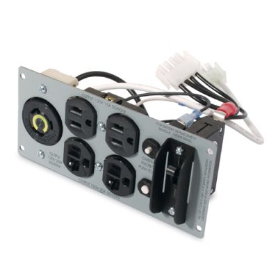 APC Backplate Kit, 2x NEMA 5-15R 2x NEMA 5-20R 1x NEMA L5-20R, RoHS 7b Exemption, 178 x 254 x 89 mm,