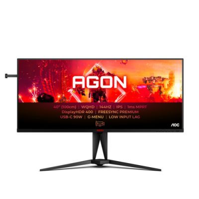 AOC AGON 5 AG405UXC, 100,3 cm (39.5"), 3440 x 1440 Pixels, Wide Quad HD, LCD, 1 ms, Zwart