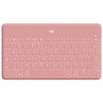 Logitech Keys-To-Go, Zwitsers, 1,7 cm, 1,2 mm, Apple, iPad, iPhone, Apple TV, Roze