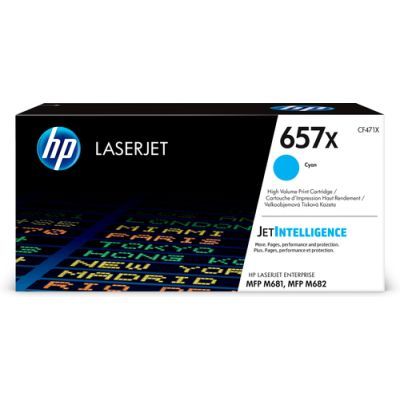 HP 657X originele high-capacity cyaan LaserJet tonercartridge, 23000 pagina's, Cyaan, 1 stuk(s)