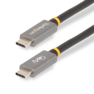 StarTech.com 1m USB4 Kabel, USB-IF Gecertificeerde USB-C Kabel, 40 Gbps, USB Type-C Data Transfer Ka