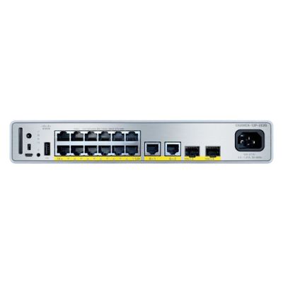 Cisco C9200CX-12P-2XGH-E, Managed, Gigabit Ethernet (10/100/1000), Power over Ethernet (PoE), Rack-m