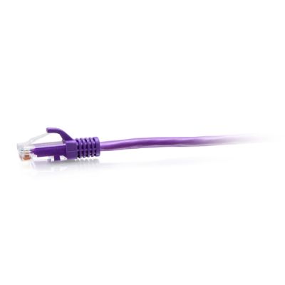 C2G 0.3m Cat6a Snagless Unshielded (UTP) Slim Ethernet Patchkabel - Paars, 0,3 m, Cat6a, U/UTP (UTP)