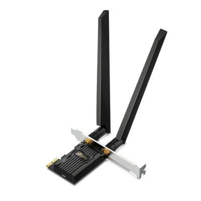 TP-Link Archer TXE72E, Intern, Bedraad, PCI Express, WLAN / Bluetooth, 5400 Mbit/s, Zwart