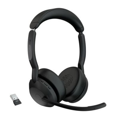 Jabra Evolve2 55, Draadloos, Kantoor/callcenter, 20 - 20000 Hz, 130 g, Headset, Zwart