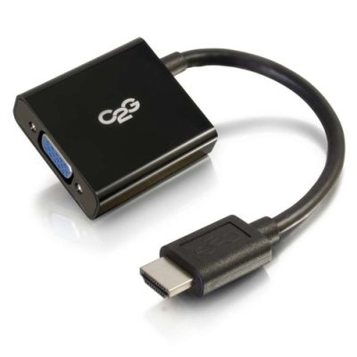 C2G HDMI® mannelijk naar VGA vrouwelijke adapter-converterdongle, 0,203 m, HDMI, VGA (D-Sub), Mannel