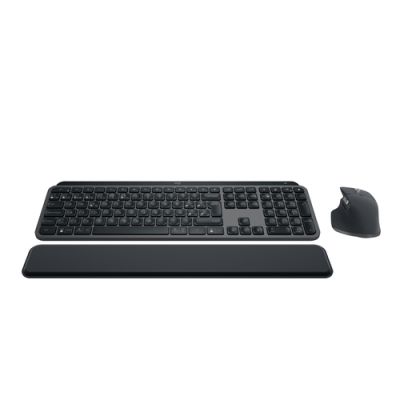 Logitech MX Keys S Combo, RF-draadloos + Bluetooth, Schaar-toetsschakelaar, QWERTY, LED, Grafiet, In