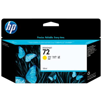 HP 72 gele DesignJet inktcartridge, 130 ml, Pigmentgebaseerde inkt, 130 ml, 1 stuk(s)