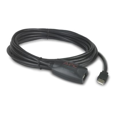 APC NetBotz USB Latching Repeater Cable, LSZH - 5m, 5,00 m, USB A, USB A, Mannelijk/Vrouwelijk, Zwar