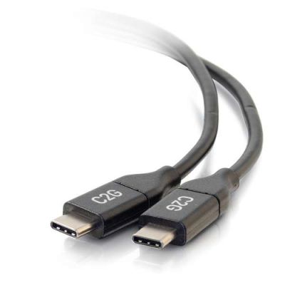 C2G 28827, 0,9 m, USB C, USB C, USB 2.0, 480 Mbit/s, Zwart