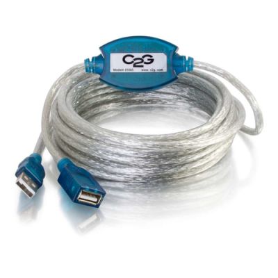 C2G 81665, 5 m, USB A, USB A, USB 2.0, Mannelijk/Vrouwelijk, Beige