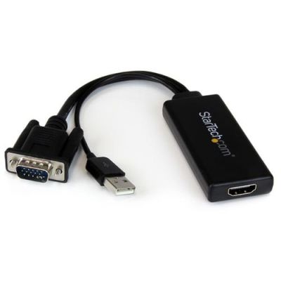 VGA to HDMI Adapter w/USB Power & Audio