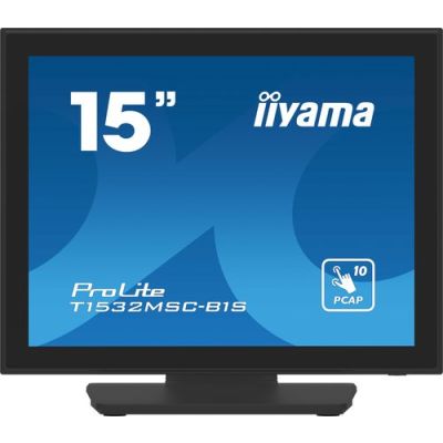 iiyama ProLite T1532MSC-B1S, 38,1 cm (15"), 1024 x 768 Pixels, XGA, LCD, 8 ms, Zwart