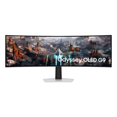 Samsung Odyssey LS49CG934SUXEN, 124,5 cm (49"), 5120 x 1440 Pixels, DQHD, OLED, 0,03 ms, Zilver