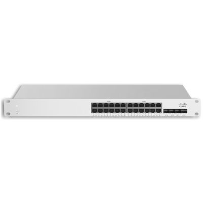 Cisco Meraki MS225-24-HW, Managed, L2, Gigabit Ethernet (10/100/1000), Rack-montage, 1U