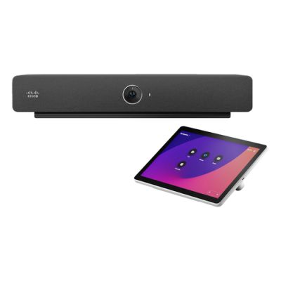Cisco Webex Room Bar, Videovergaderingssysteem voor groepen, 12 MP, CMOS, 4K Ultra HD, 5x, Zwart
